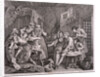 A Rake's Progress; plate VII of VIII by William Hogarth