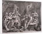 A Rake's Progress; plate VII of VIII by William Hogarth