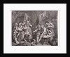 A Rake's Progress; plate VII of VIII by William Hogarth