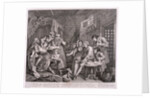 A Rake's Progress; plate VII of VIII by William Hogarth