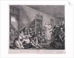 A Rake's Progress; plate VIII of VIII by William Hogarth