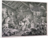 Strolling actresses dressing in a barn by William Hogarth
