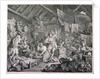 Strolling actresses dressing in a barn by William Hogarth