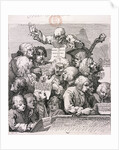 A chorus of singers by William Hogarth