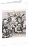 A chorus of singers by William Hogarth