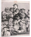 Scholars at a lecture by William Hogarth