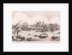 London from the River Thames, 1844 by Frank Vizetelly