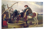 Horses at a well by John Frederick Herring I