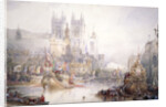 The Lord Mayor's Show at Westminster by David Roberts