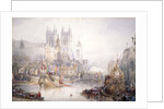 The Lord Mayor's Show at Westminster by David Roberts