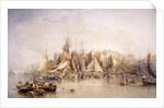 Billingsgate, First Day of Oysters, Early Morning by Edward Duncan
