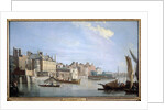 The Thames with Montagu House, from near Westminster Bridge, London by Samuel Scott