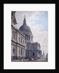 South side of St Paul's Cathedral, London by James Malton