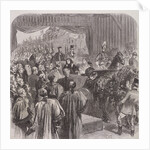 Queen Victoria opening Blackfriars Bridge, London by JG