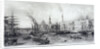 Custom House and River Thames by Frederick James Havell