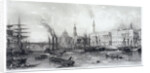 Custom House and River Thames by Frederick James Havell