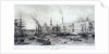 Custom House and River Thames by Frederick James Havell