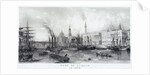 Custom House and River Thames by Frederick James Havell