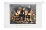 Destruction of the Royal Exchange' (2nd) fire, London by W Clerk