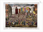 Political meeting at Smithfield, London by Anonymous
