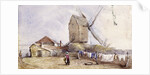 A windmill on Blackheath, Greenwich, London by George Shepheard
