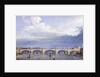 New London Bridge, London by Augustus Charles Pugin