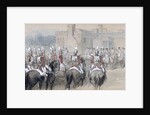 Mounted Escort at St James's Palace, London by Sir John Gilbert