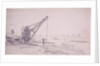 Crane at Westminster Bridge, London by Edward William Cooke