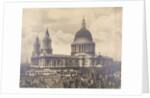 South west view of St Paul's Cathedral, City of London, across the roof tops by Anonymous