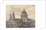 South west view of St Paul's Cathedral, City of London, across the roof tops by Anonymous