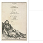 Reclining woman with a basket, Cries of London, (c1688?) by Pierce Tempest