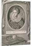 Queen Elizabeth I with crown and orb on a cushion by Anonymous