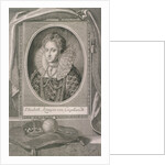 Queen Elizabeth I with crown and orb on a cushion by Anonymous