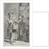 Billposter sticking bills up on a wall by John Thomas Smith