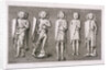 Five effiigies of knights from Temple Church, London by James Basire I