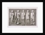 Five effiigies of knights from Temple Church, London by James Basire I