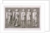 Five effiigies of knights from Temple Church, London by James Basire I