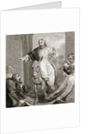 Christ entering Jerusalem, Israel by Henry Corbould