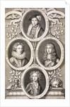 Edward VI, Henry and William, Dukes of Gloucester, and Henry, Prince of Wales by Simon Gribelin