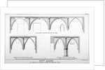 Sectional views of St Michael's Crypt, Aldgate Street, London, c1830(?) by J Emslie & Sons
