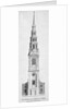 Steeple of St Bride's Church, Fleet Street, City of London by Anonymous