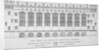 Elevation of the hall of Christ's Hospital, City of London by Anonymous