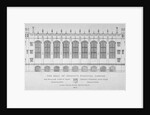 Elevation of the hall of Christ's Hospital, City of London by Anonymous
