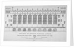 Elevation of the hall of Christ's Hospital, City of London by Anonymous