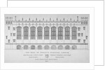 Elevation of the hall of Christ's Hospital, City of London by Anonymous