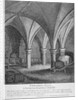 Crypt under Gerard's Hall on the south side of Basing Lane, City of London by John Thomas Smith