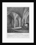 Crypt under Gerard's Hall on the south side of Basing Lane, City of London by John Thomas Smith