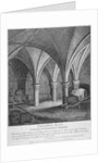 Crypt under Gerard's Hall on the south side of Basing Lane, City of London by John Thomas Smith