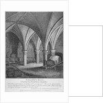 Crypt under Gerard's Hall on the south side of Basing Lane, City of London by John Thomas Smith