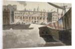 View of the Custom House from the River Thames, City of London by Anonymous